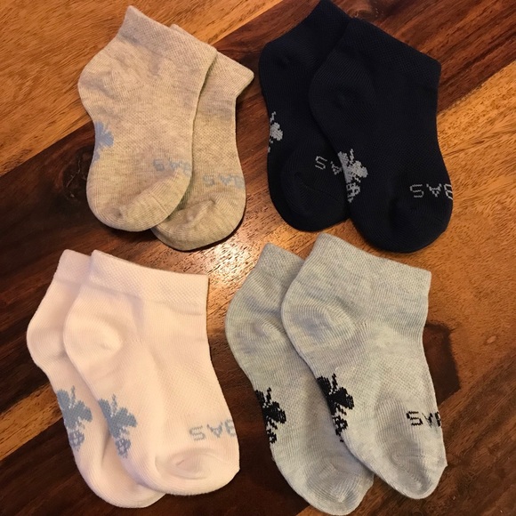 Bombas 4 pack toddler lightweight Socks Set - Cream, Black, Gray, White new - Picture 1 of 1